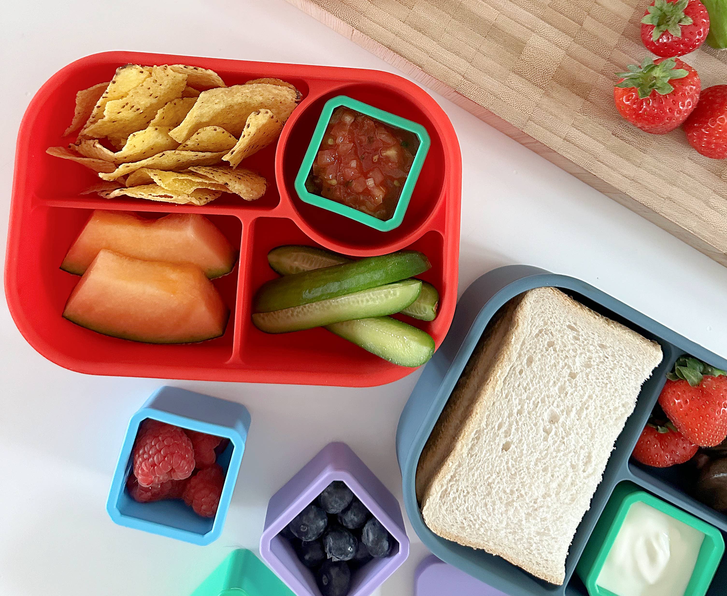 Pick Plates Pick & Dip Pots – Leakproof Silicone Dip Containers 3 Pack - Image 3