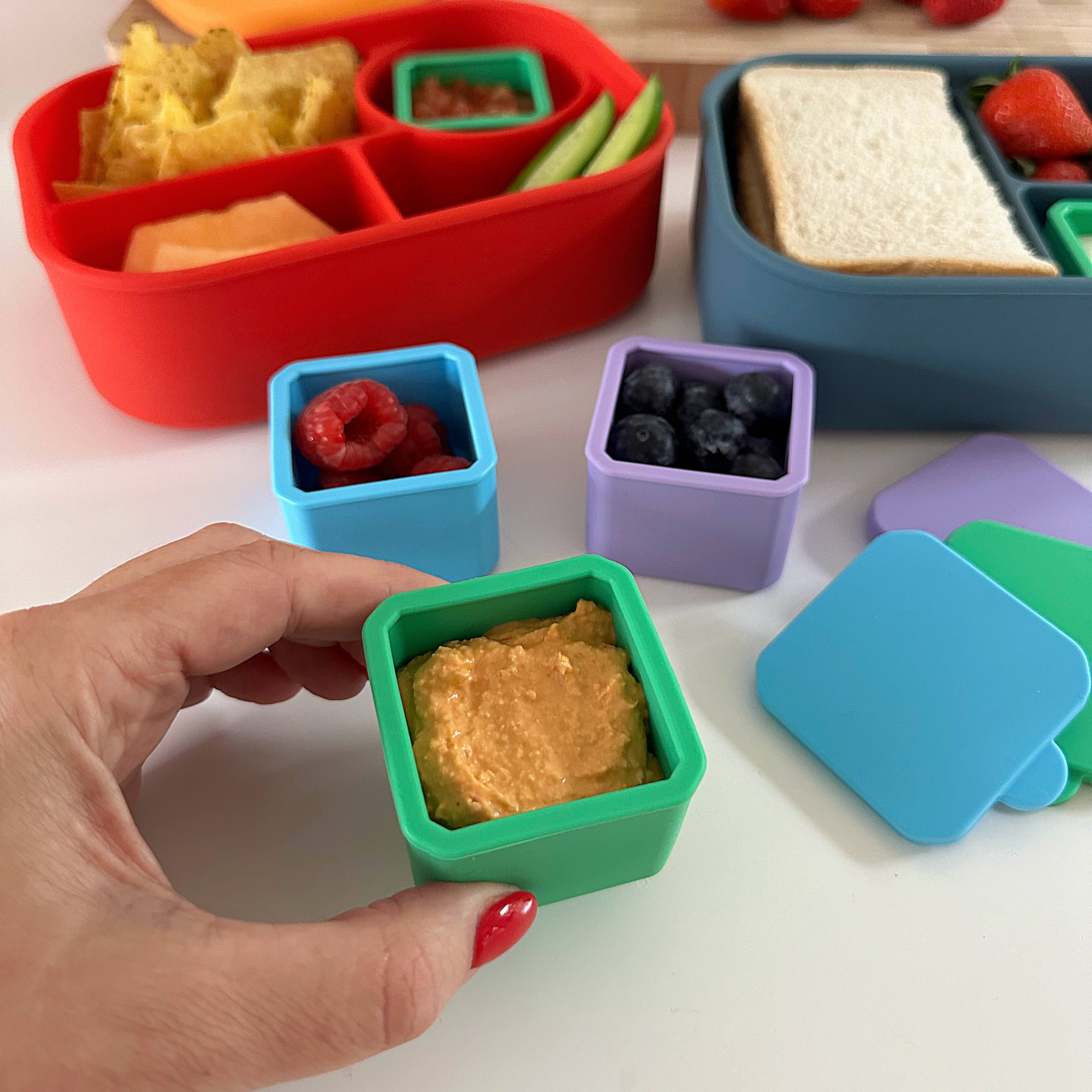 Pick Plates Pick & Dip Pots – Leakproof Silicone Dip Containers 3 Pack - Image 6