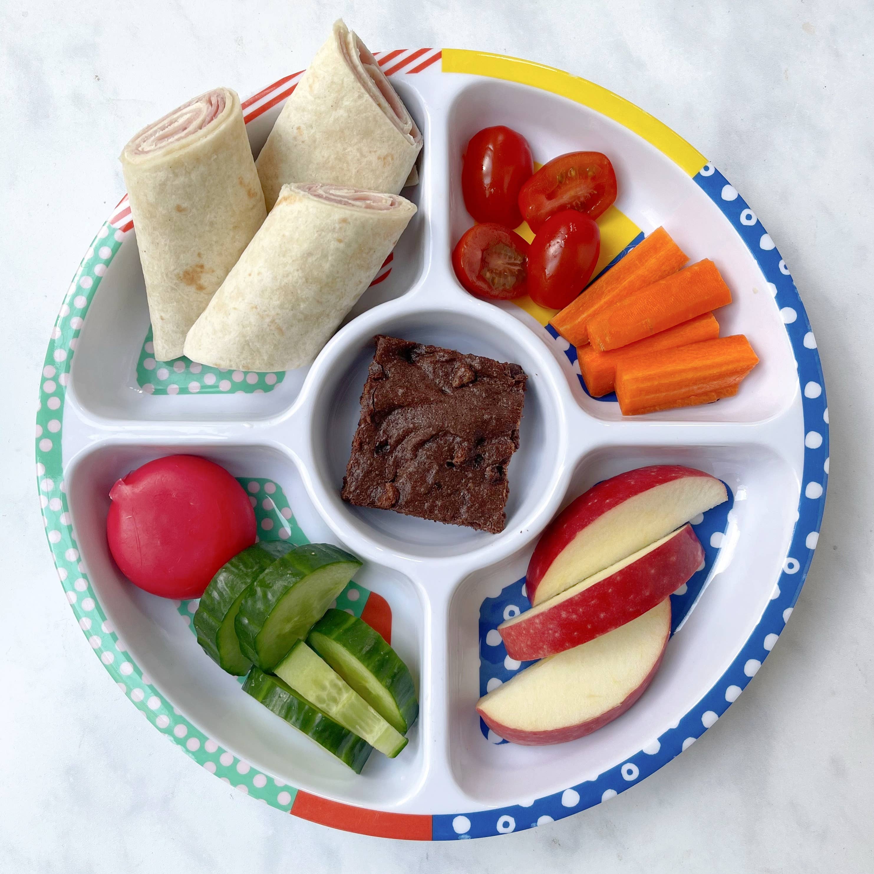 Pick Plates Midi Divided Plate – 5 Compartment Kids Plate 23cm - Image 7