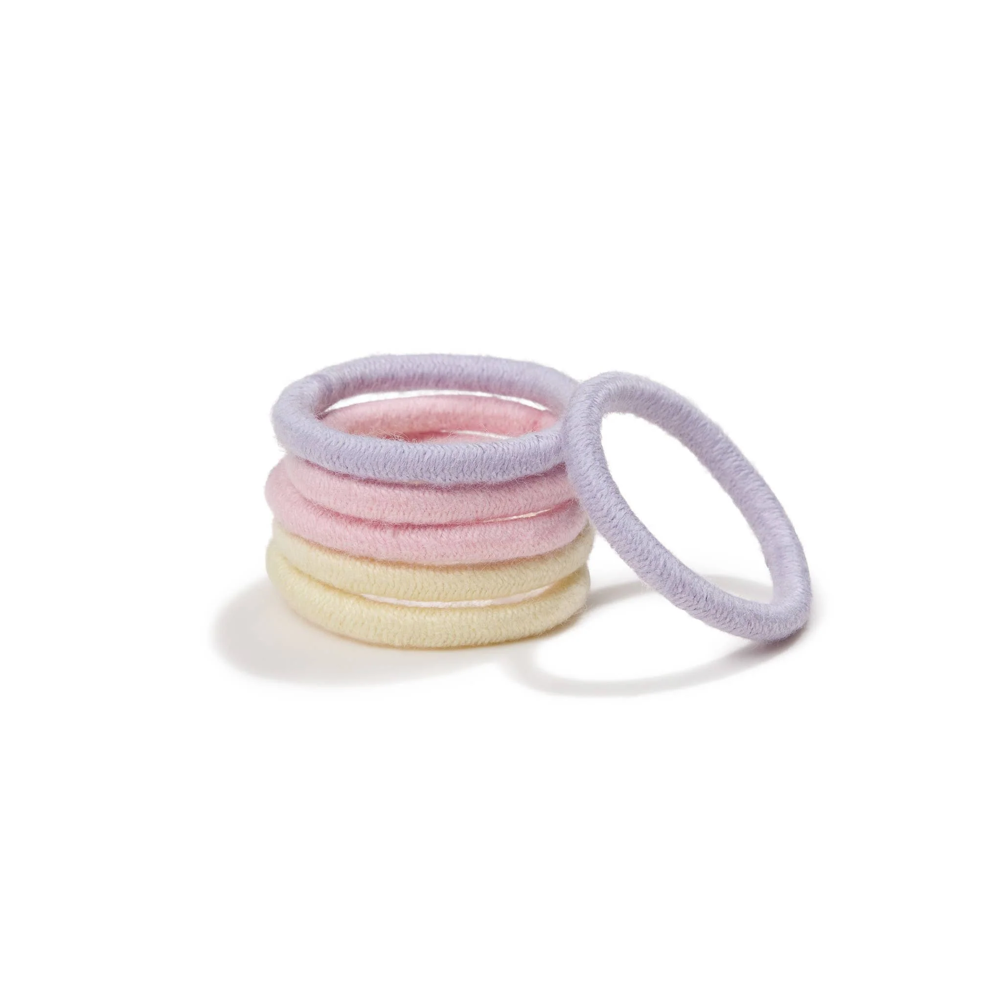 Plastic-Free Round Hair Ties Mini 6-Pack – Pastel Blooms - Image 7