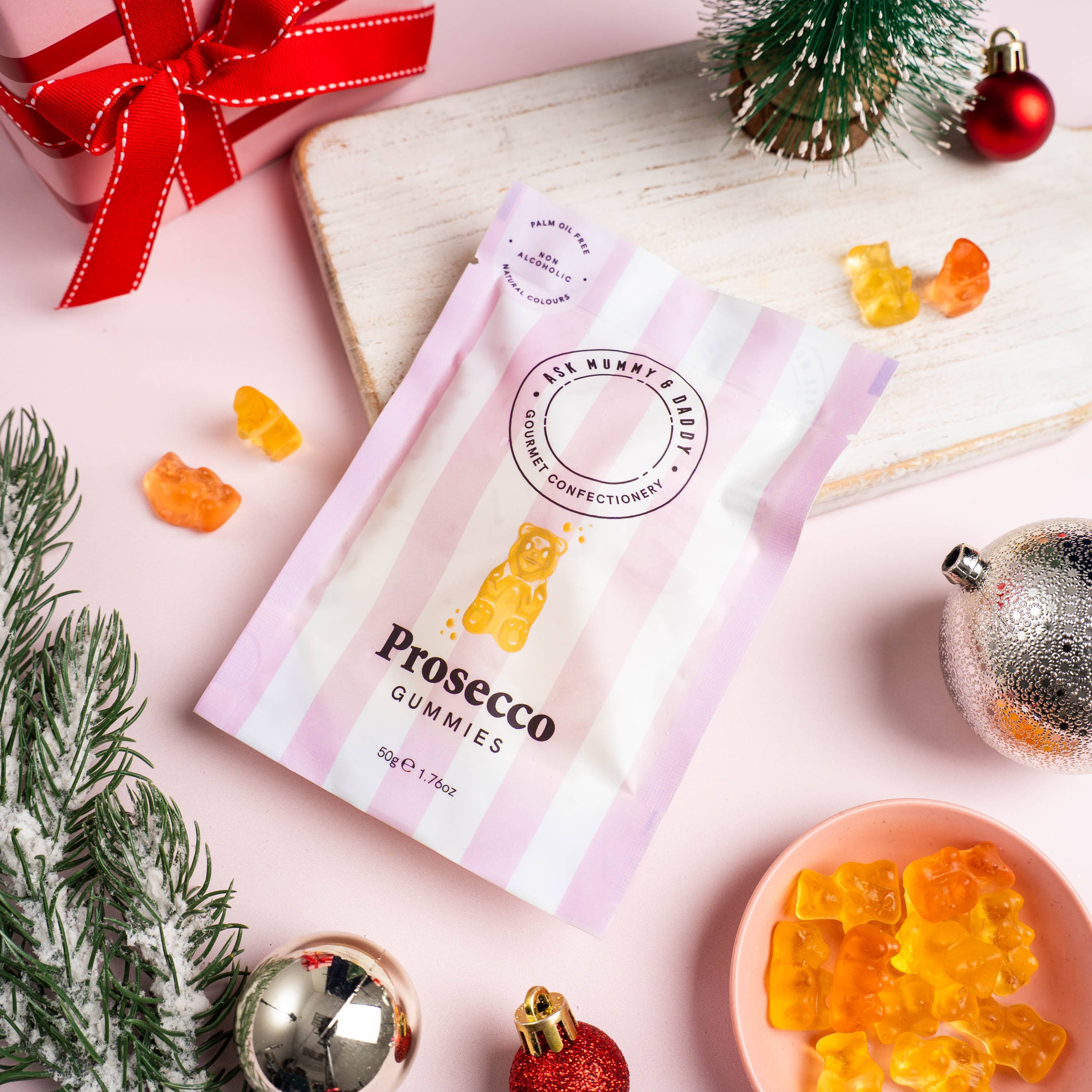 Ask Mummy & Daddy Prosecco Gummy Bears 50g Pouch – Prosecco Flavoured Gummies - Image 5