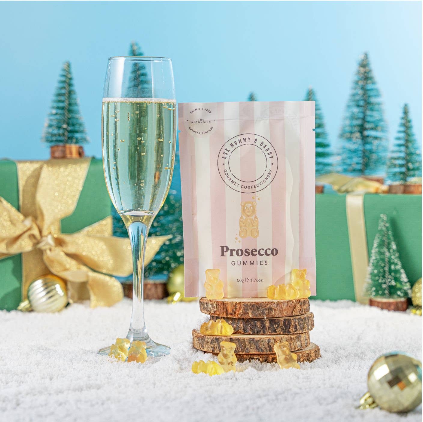 Ask Mummy & Daddy Prosecco Gummy Bears 50g Pouch – Prosecco Flavoured Gummies - Image 6