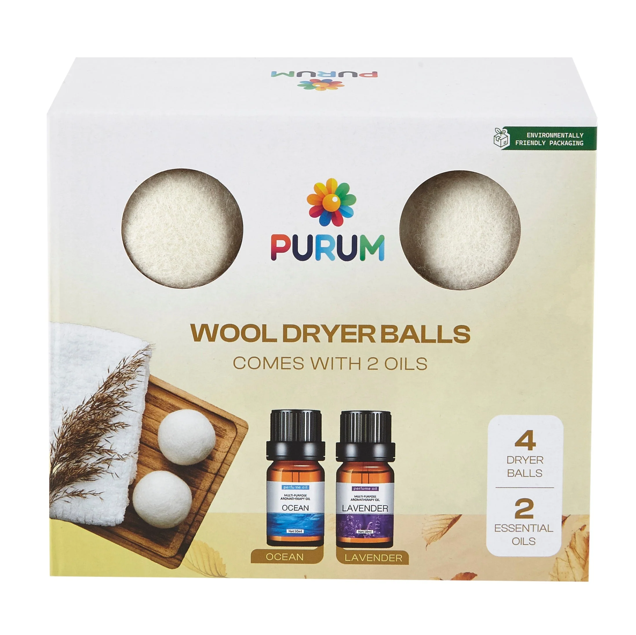 Organic Wool Dryer Balls With Scented Essential Oils - Image 3