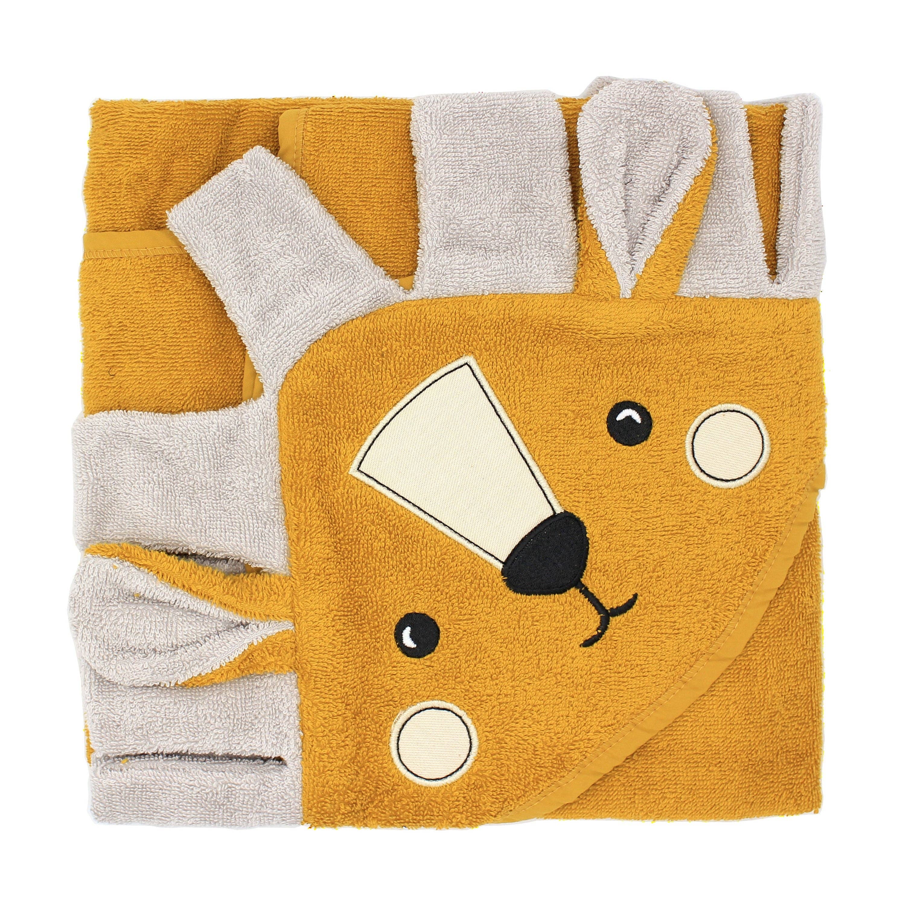 Animal Hooded Baby Towels – Organic Cotton (Fox, Lion, Rabbit Designs) - Image 3