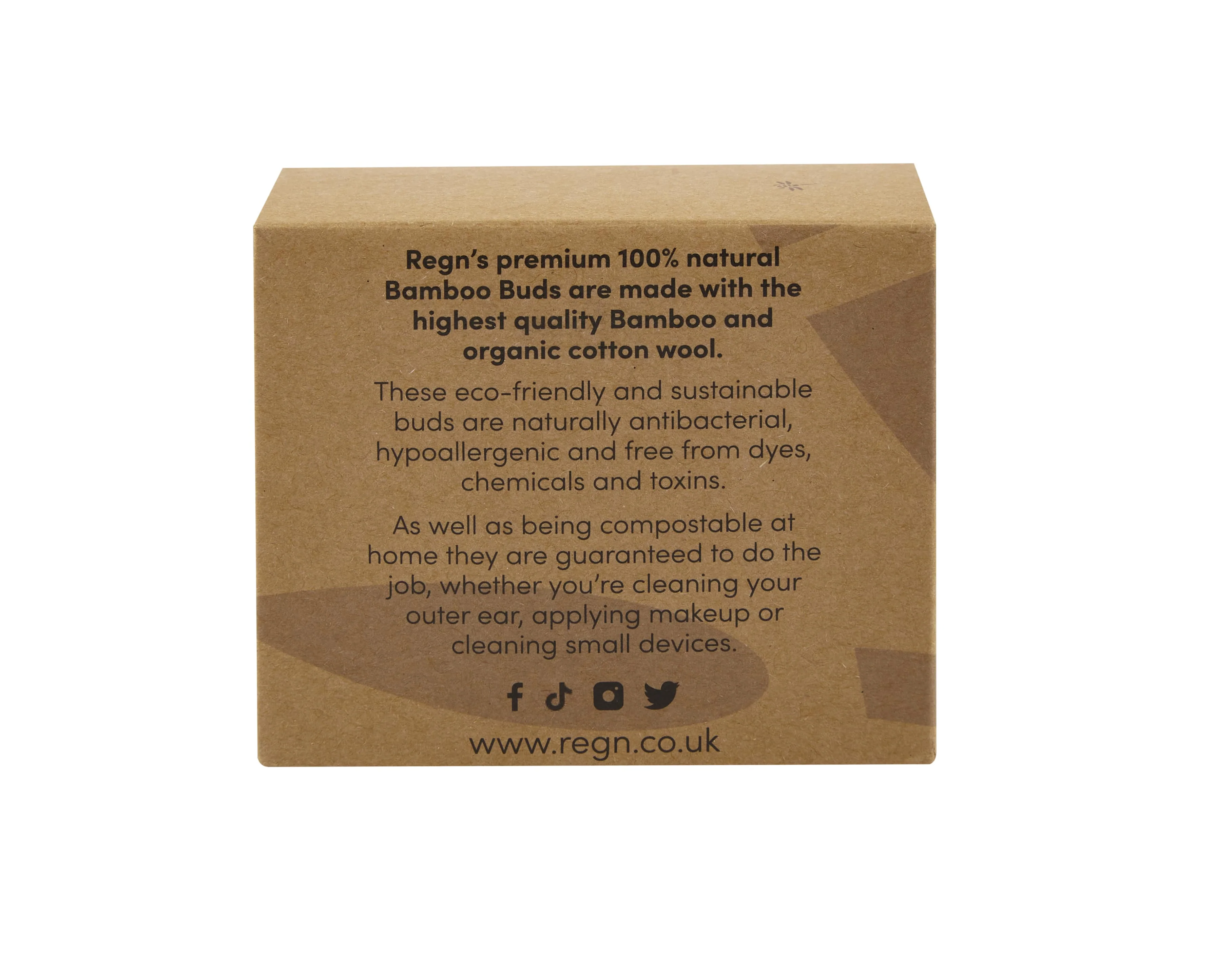 Re:gn Bamboo Cotton Buds – 200 Pack | Eco Plastic-Free Swabs - Image 3