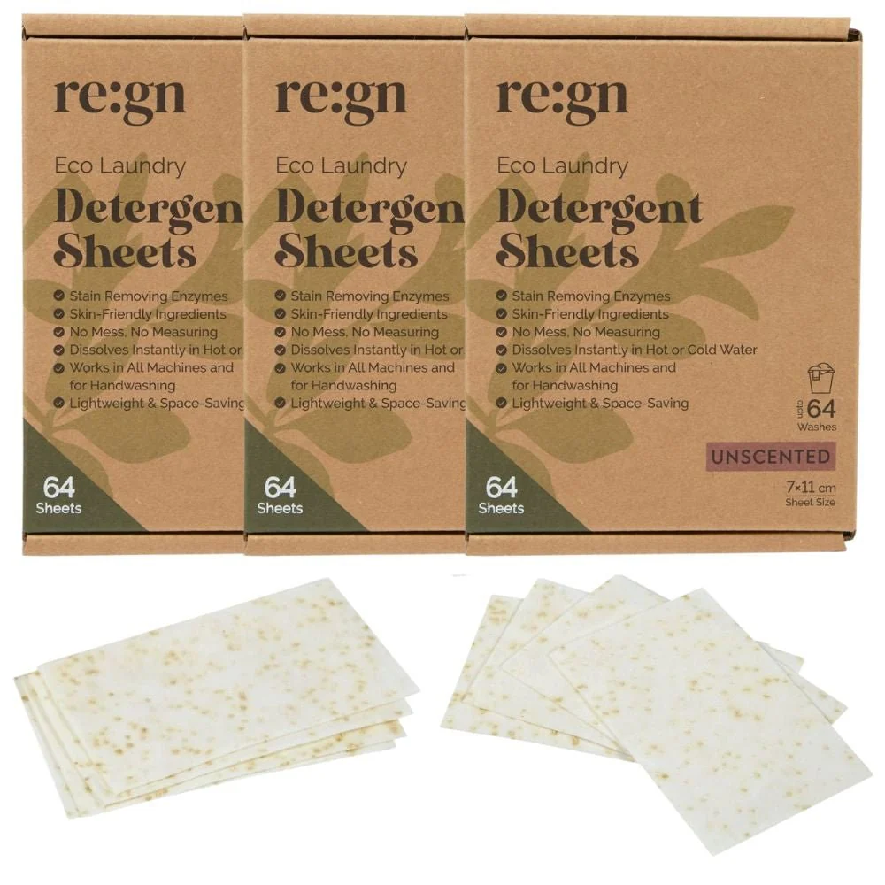 Re:gn Bio Laundry Detergent Sheets – Enzyme-Powered Stain Removing Formula | 192 Sheets - Image 2
