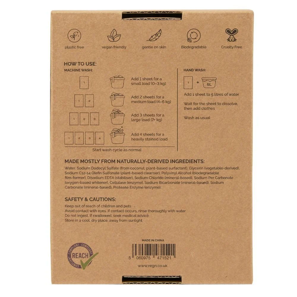 Bio Laundry Detergent Sheets With Enzyme-Powered Stain Removing - Image 8