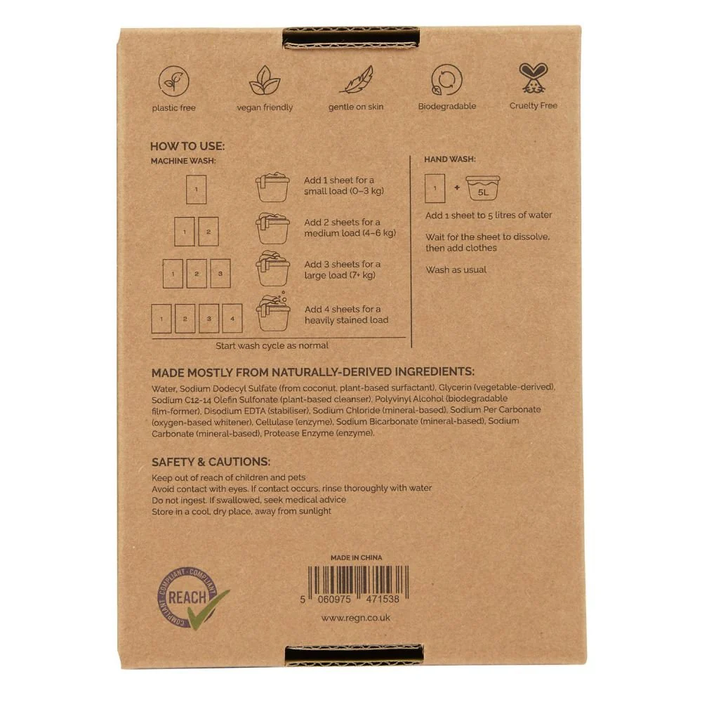 Bio Laundry Detergent Sheets With Enzyme-Powered Stain Removing - Image 5