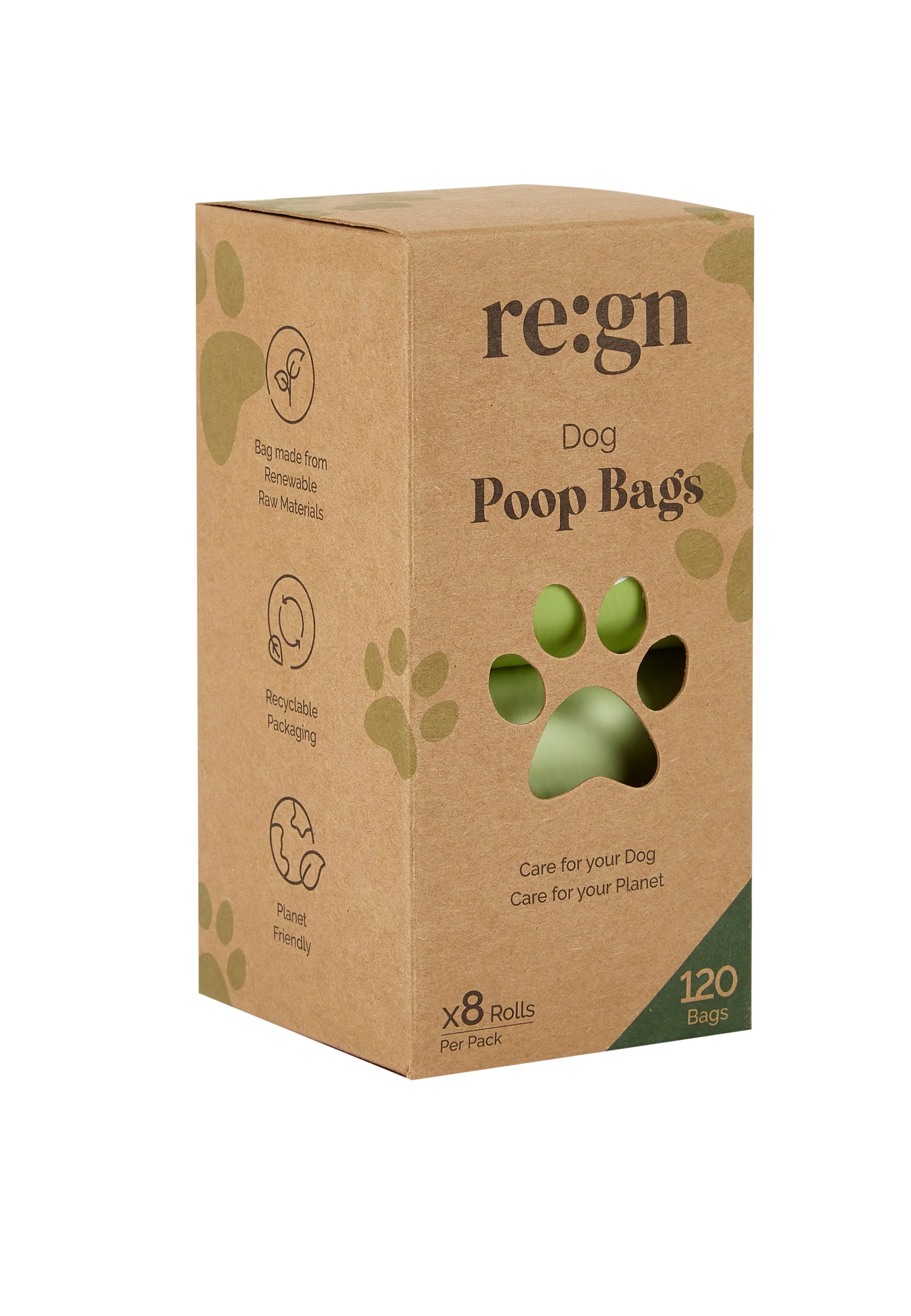 Re:gn Extra Thick & Strong Compostable Dog Poop Bags - 120 Bags - Image 3