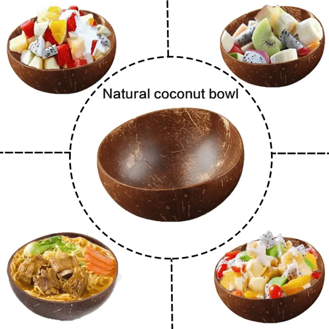 Coconut Bowl & Spoon Set of 2 - Image 3