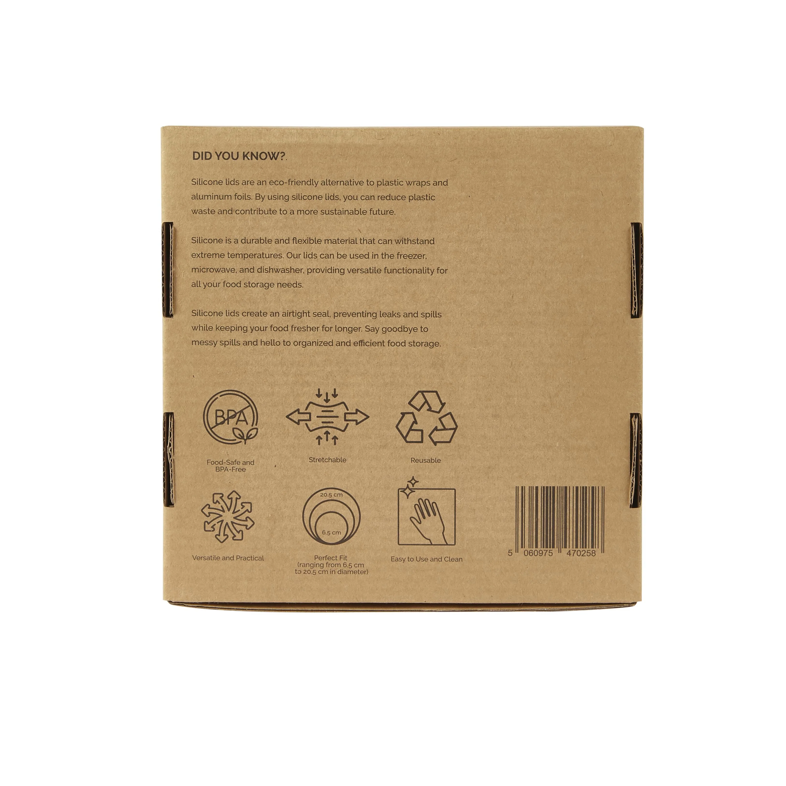 Silicone Food Covering Lids - 6 Pack - Image 8