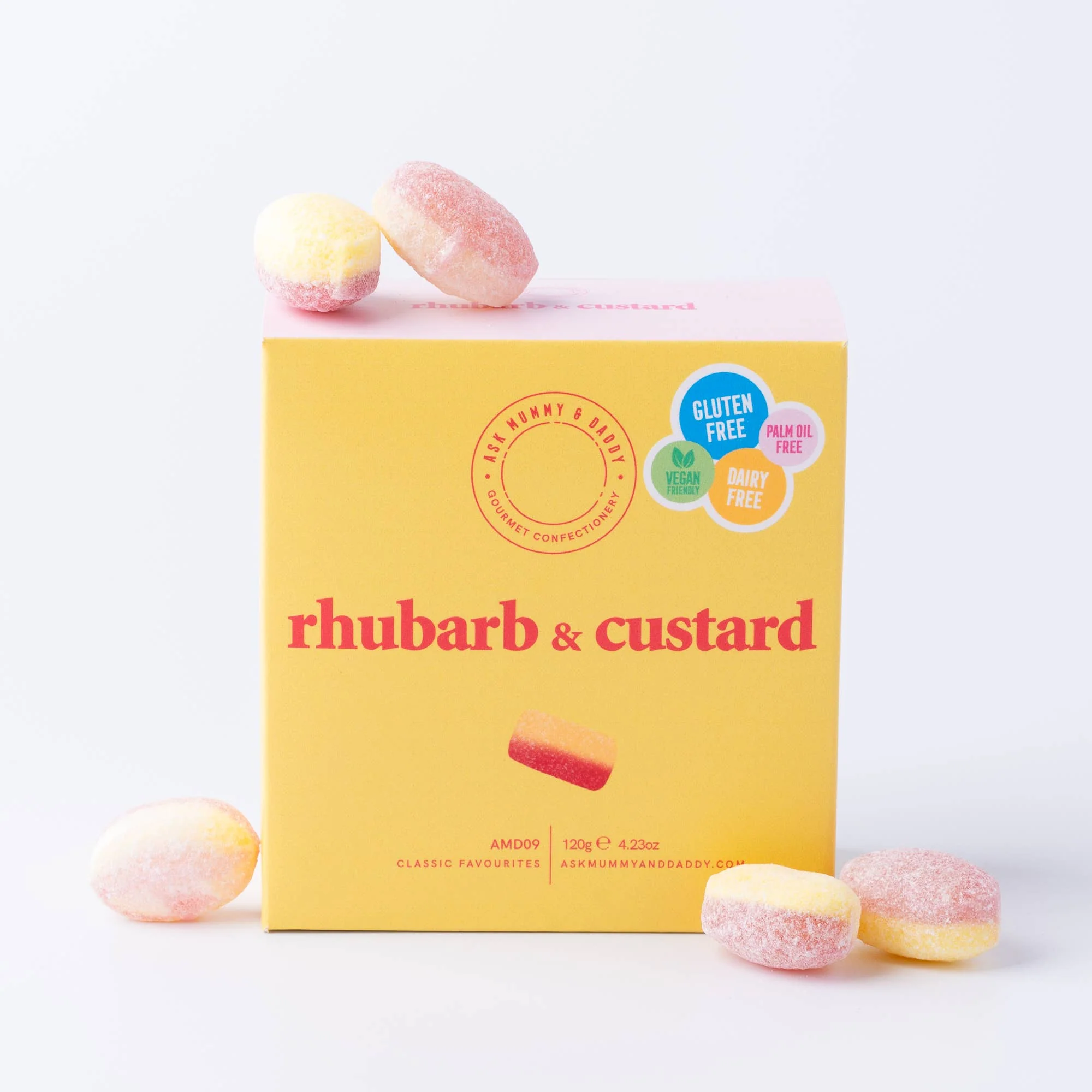 Ask Mummy & Daddy Rhubarb & Custard Gift Box – Rhubarb and Custard Sweets - Image 2