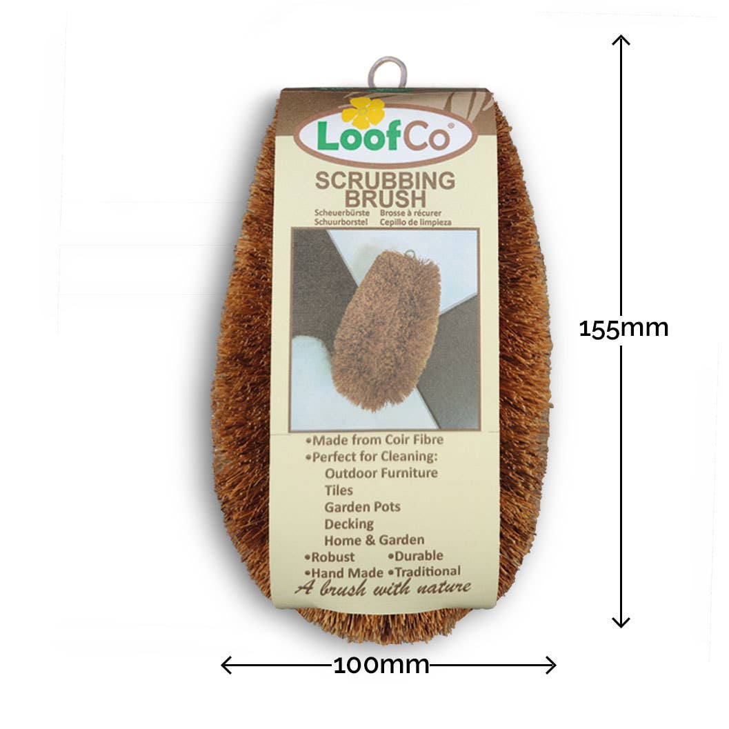 LoofCo Coconut Coir Scrubbing Brush – Eco-Friendly Household & Garden Cleaner - Image 3