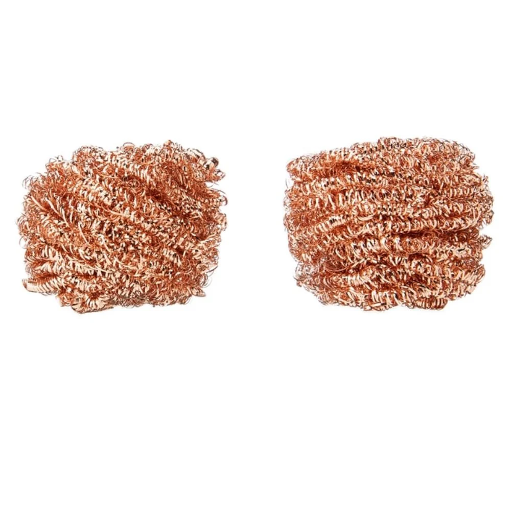 Eco Copper Scourers 2-Pack | Recyclable Antibacterial Scrubbers - Image 2
