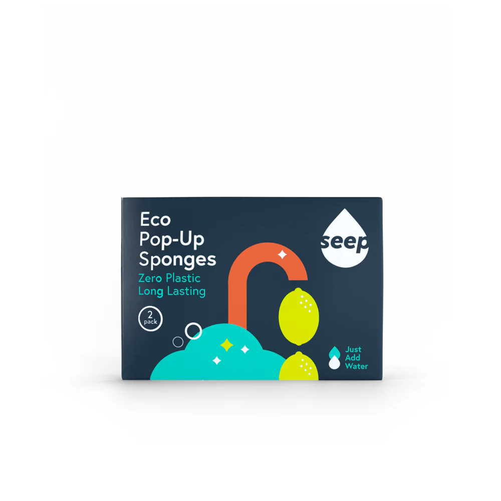 Eco Pop-Up Sponges 2-Pack | Plastic-Free Cellulose Sponges Made in UK - Image 4