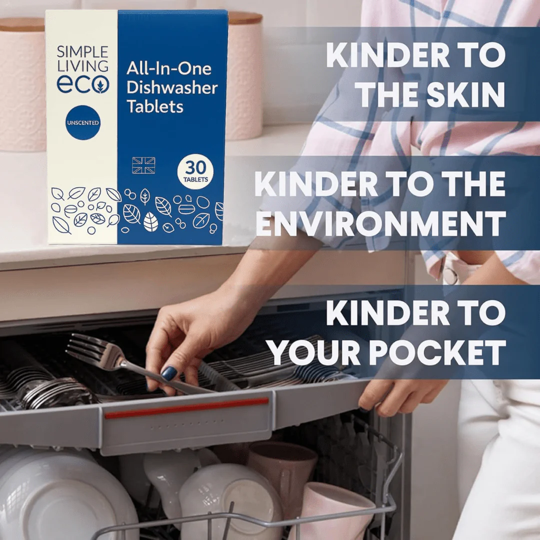 Simple Living Eco All-In-One Dishwasher Tablets - 30 Pack - Image 3