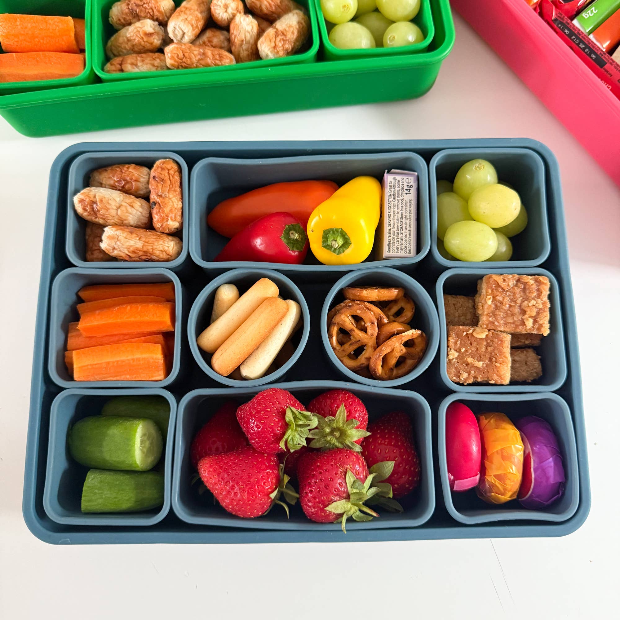 Pick Plates Snackle Box Silicone Snack Box – 10 Compartment Food Container - Image 10