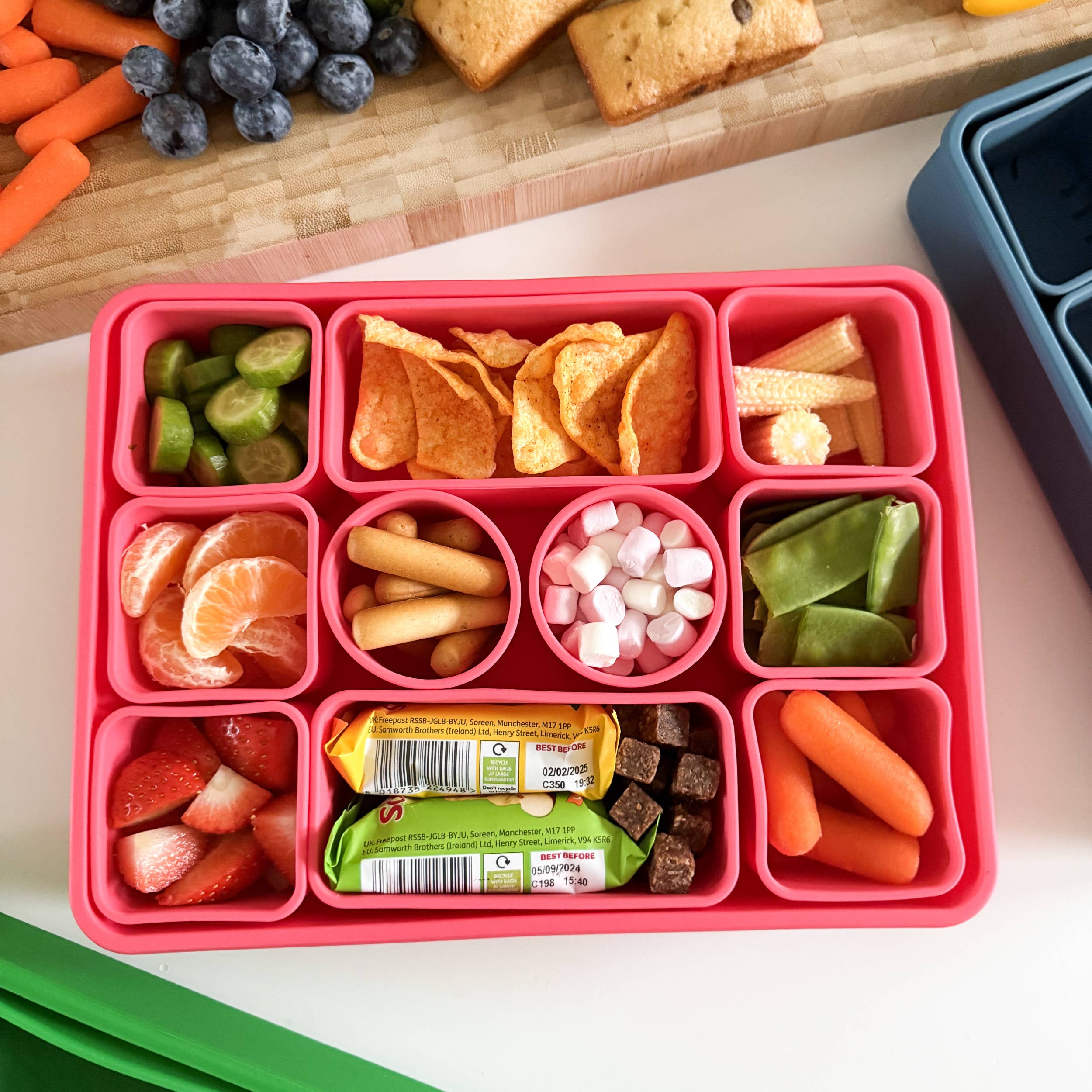 Pick Plates Snackle Box Silicone Snack Box – 10 Compartment Food Container - Image 2