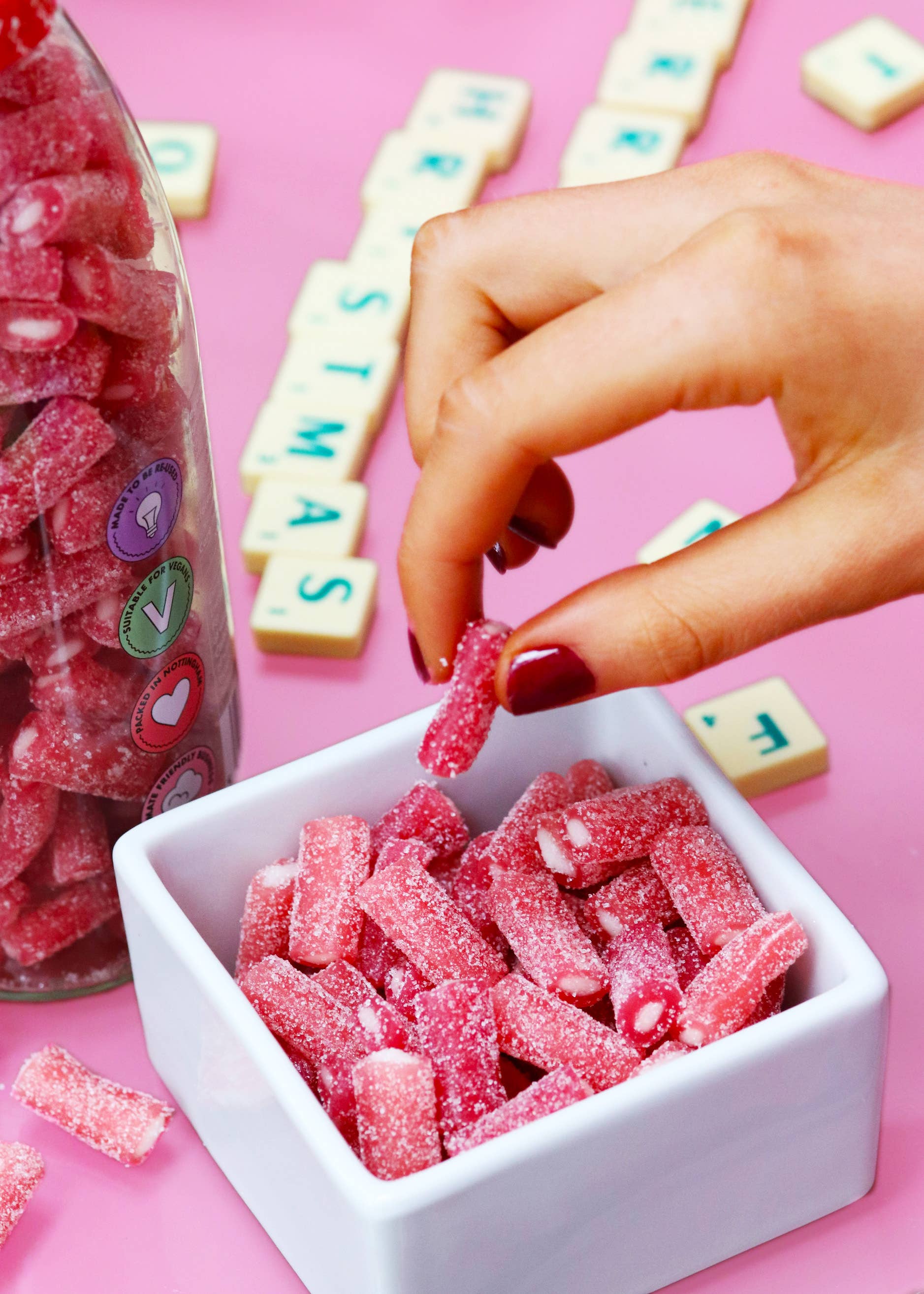 "Just For You" Vegan Strawberry Pencils – 350g - Image 5