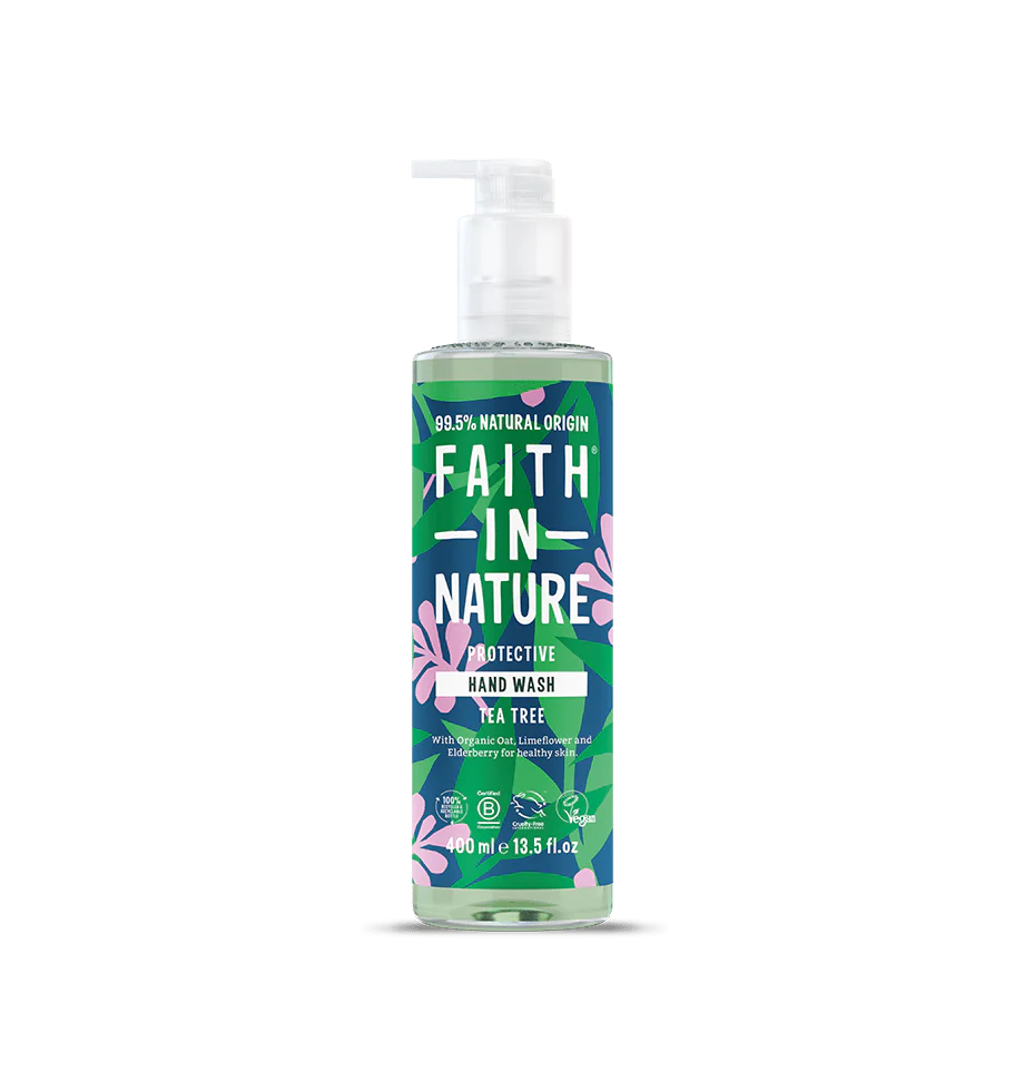 Tea Tree Hand Wash 400ml – 99.5% Natural Origin, Tested on Sensitive Skin