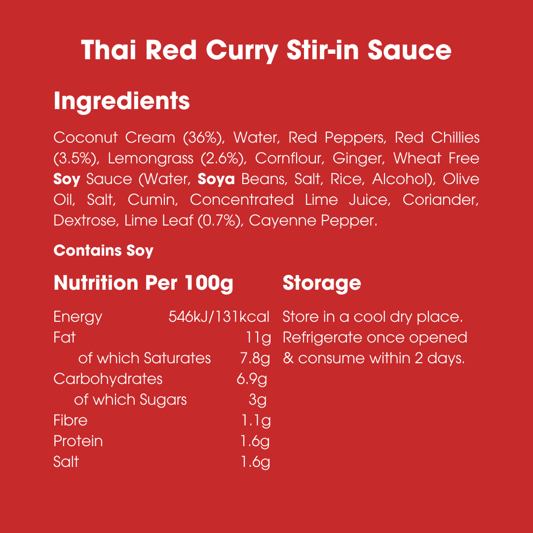 Thai Red Curry Stir-in Sauce 260g – Low FODMAP, Gluten Free & Vegan - Image 5