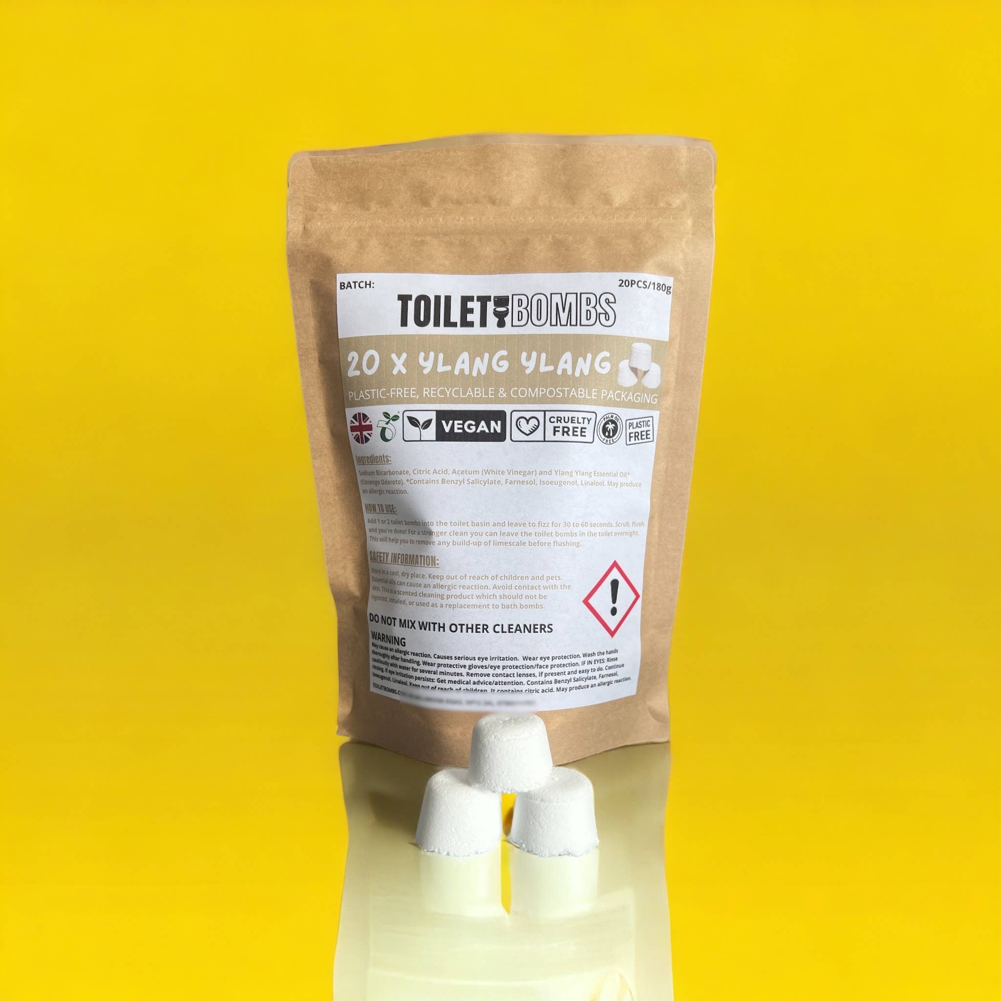 Eco Friendly Toilet Cleaning Bombs - 20 Pack - Image 4