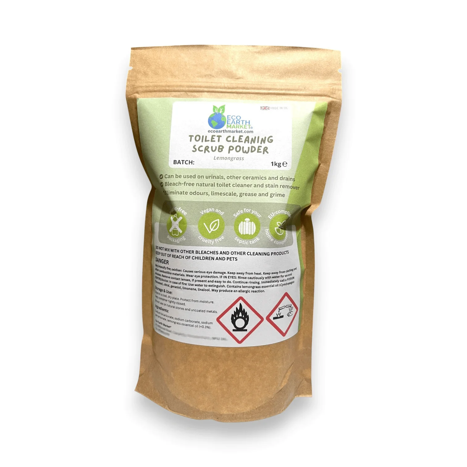 Natural Toilet Cleaning Powder with Essential Oil – Mineral-Based Formula - Choice of Scents - Image 11