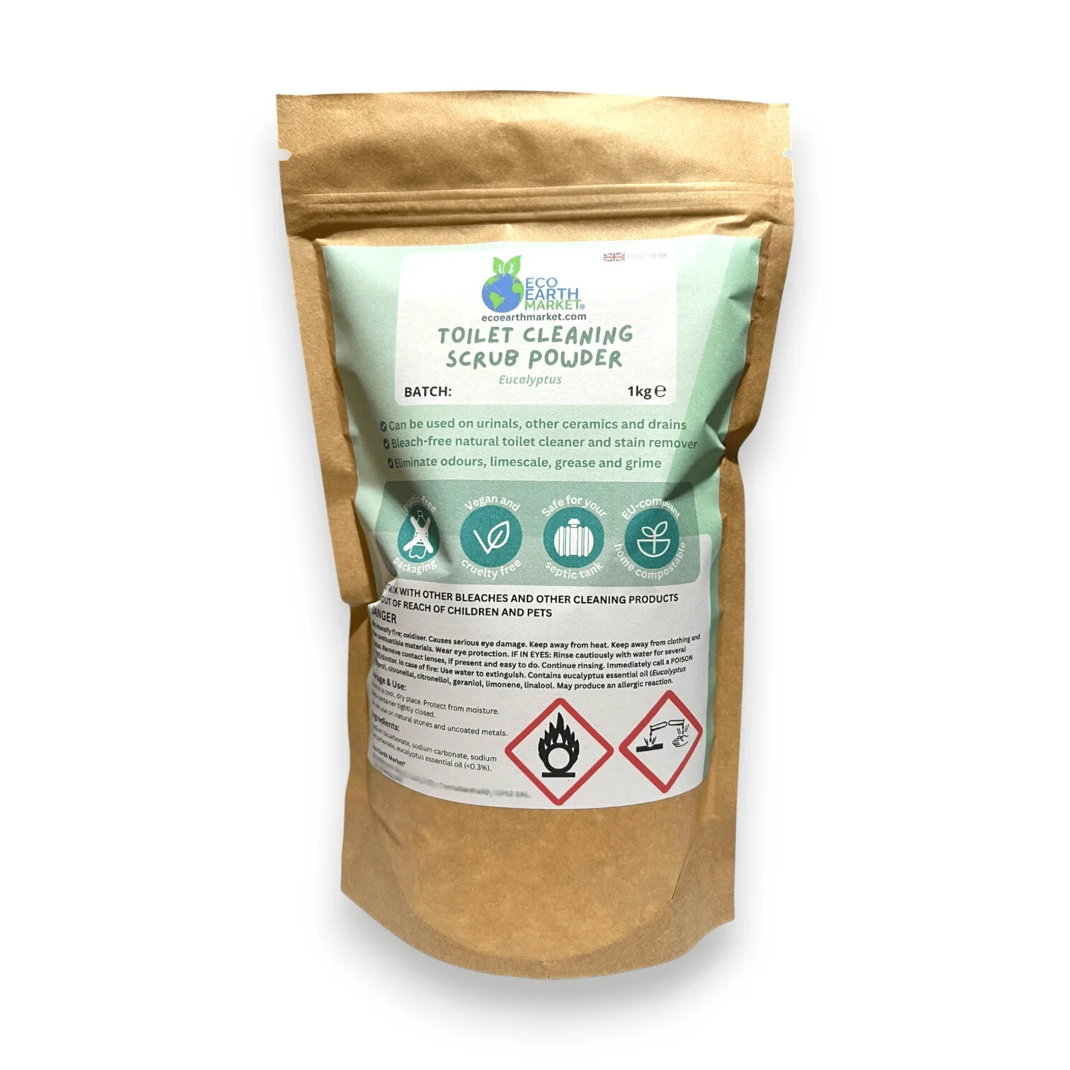 Natural Toilet Cleaning Powder with Essential Oil – Mineral-Based Formula - Choice of Scents - Image 12