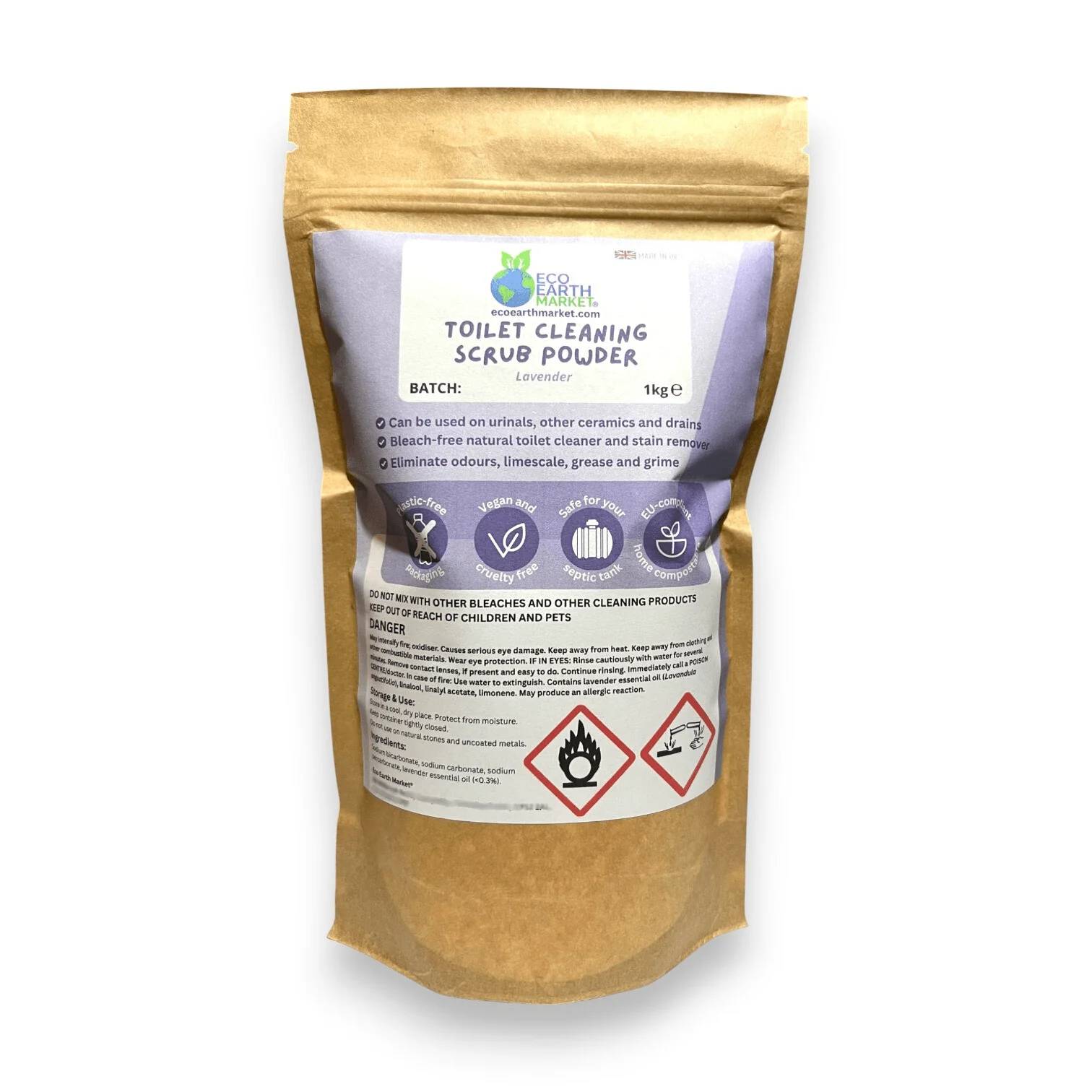 Natural Toilet Cleaning Powder with Essential Oil – Mineral-Based Formula - Choice of Scents - Image 4