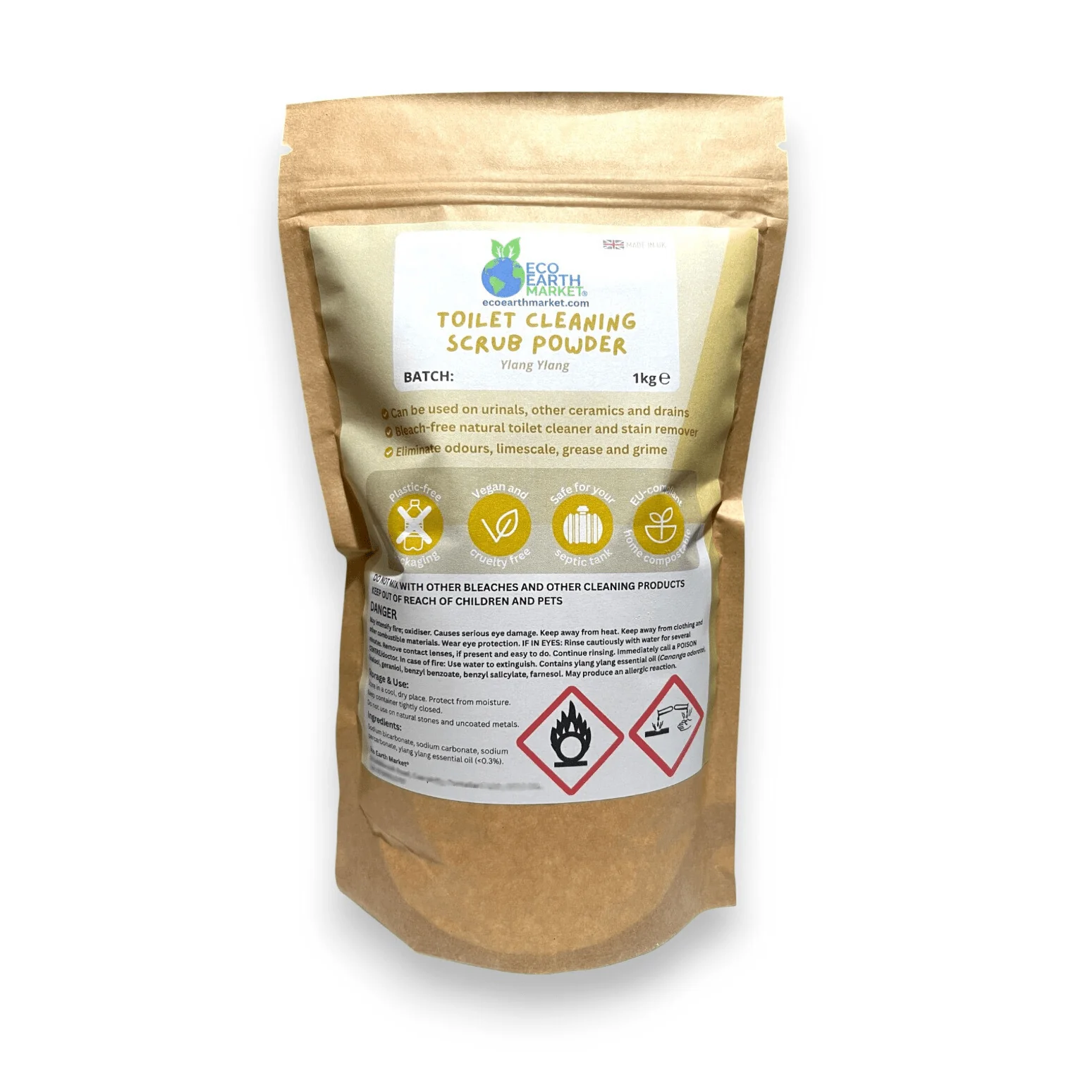 Natural Toilet Cleaning Powder with Essential Oil – Mineral-Based Formula - Choice of Scents - Image 5