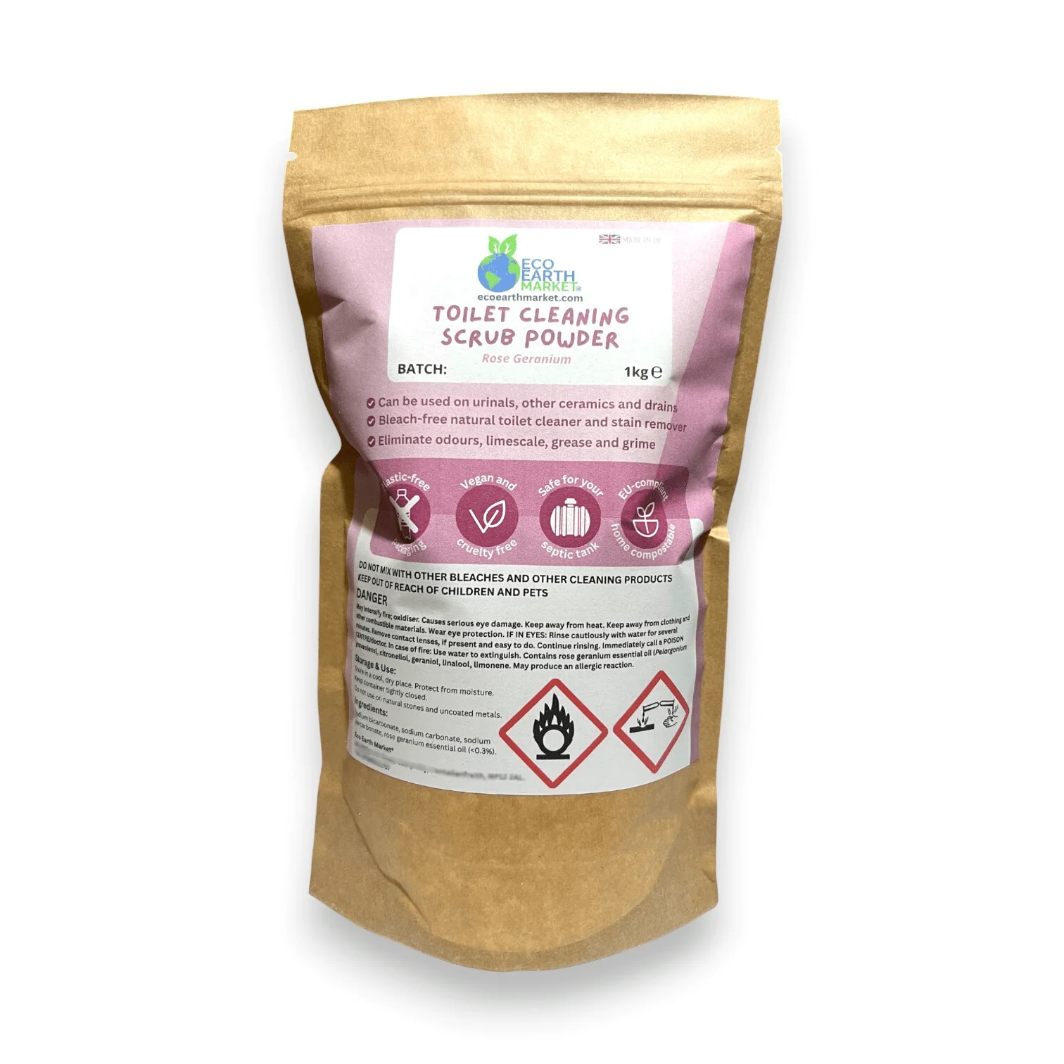 Natural Toilet Cleaning Powder with Essential Oil – Mineral-Based Formula - Choice of Scents - Image 9