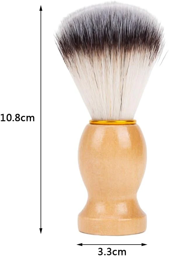 Traditional Handcrafted Shaving Brush with Wooden Handle - Image 3