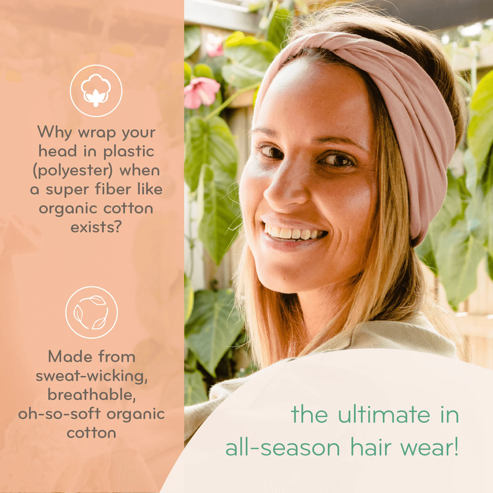 KOOSHOO Twist Headband Wild Beet – Organic Fairtrade - Image 7