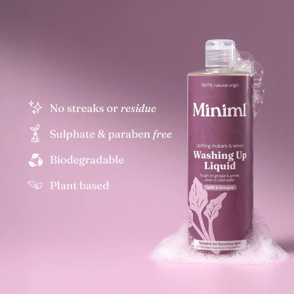 Washing Up Liquid - Uplifting Rhubarb + Lemon | 400ml - Image 3
