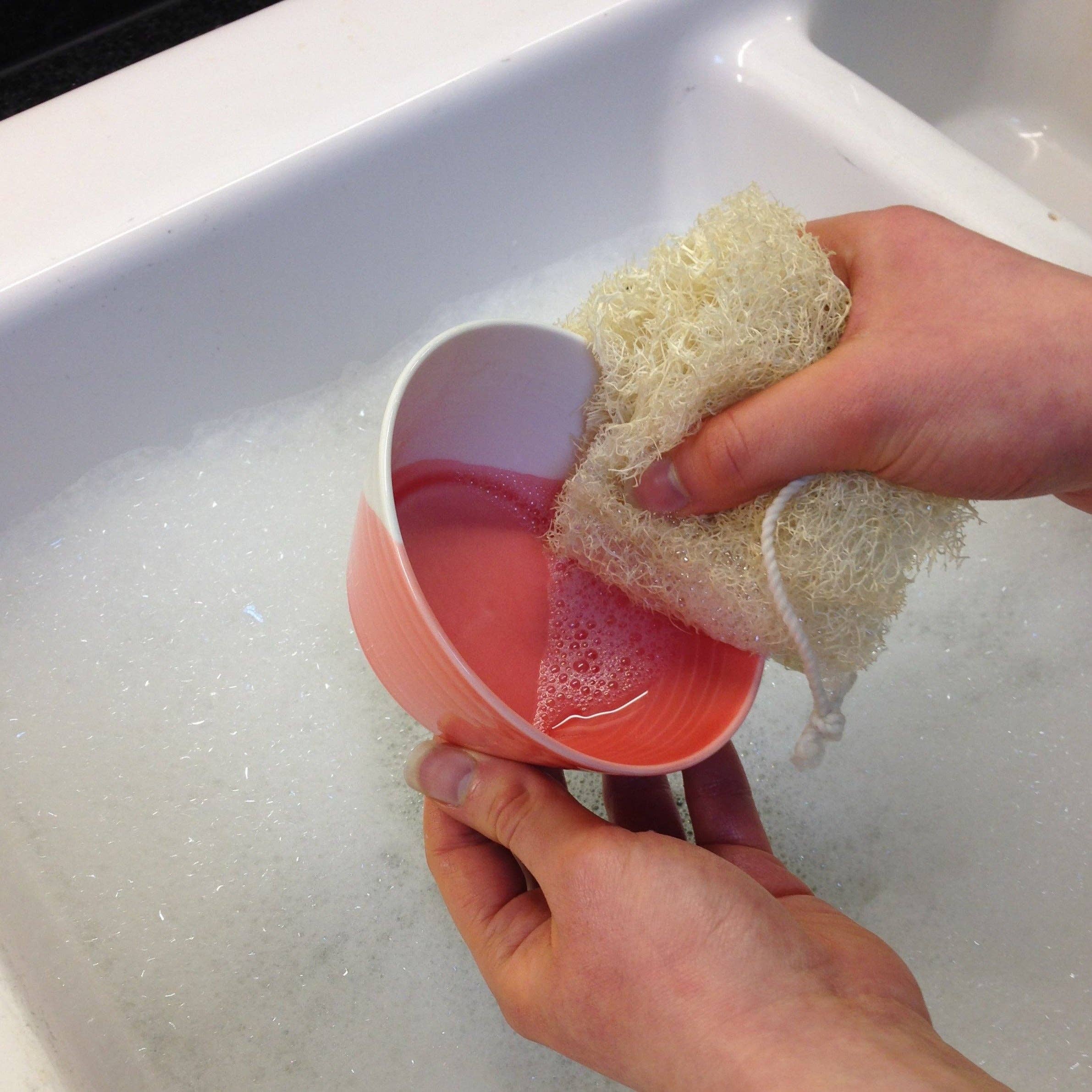 LoofCo Washing-Up Pad – Natural Loofah Dish Sponge - Image 5