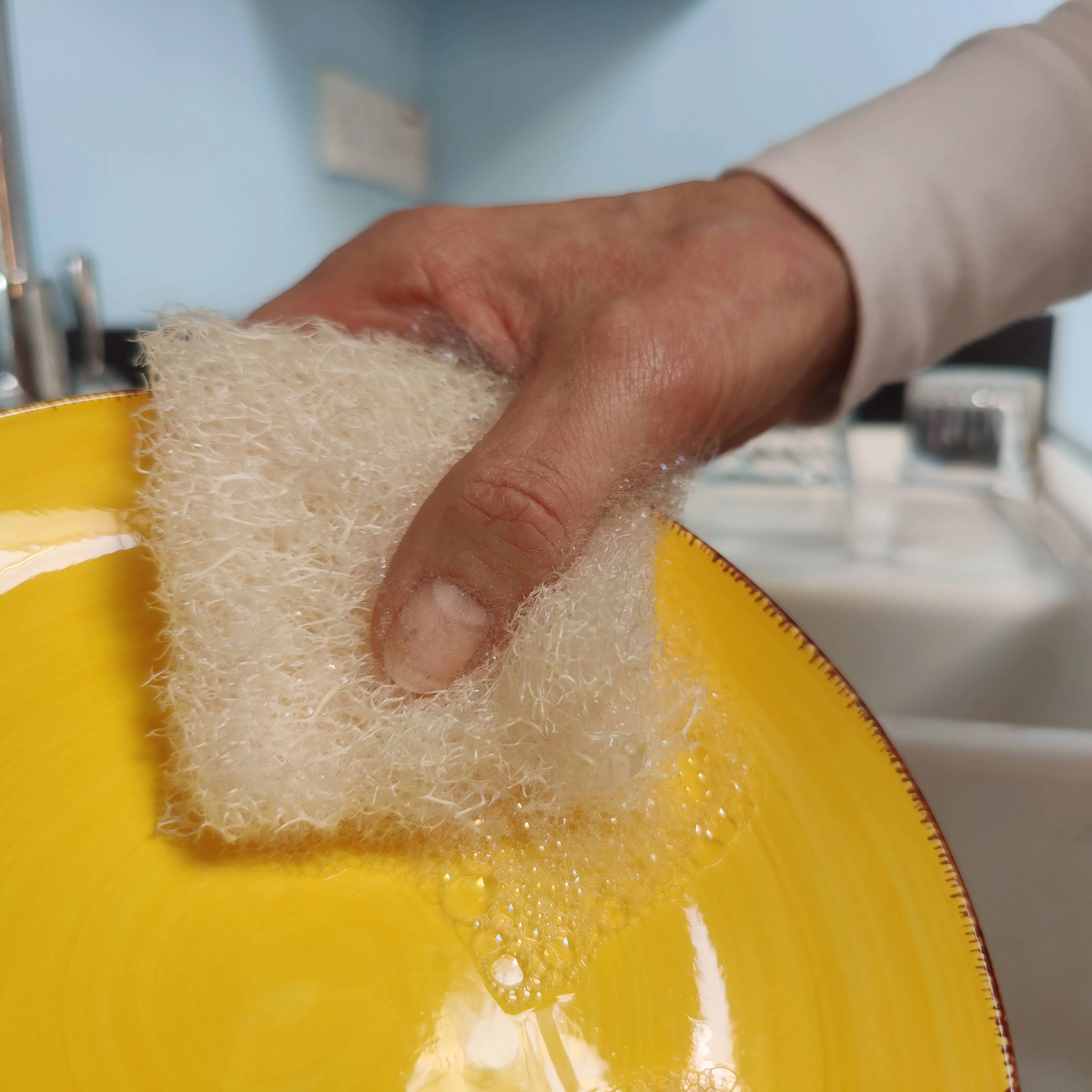LoofCo Washing-Up Slim Pads 4-Pack – Eco-Friendly Loofah Dish Sponges - Image 3