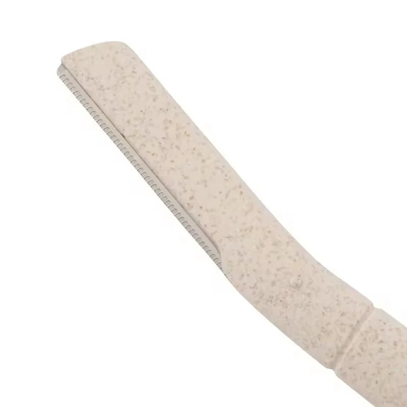Biodegradable Eco Friendly Eyebrow Razors - Wheat Straw Razor Blades, 3 Pack - Image 3