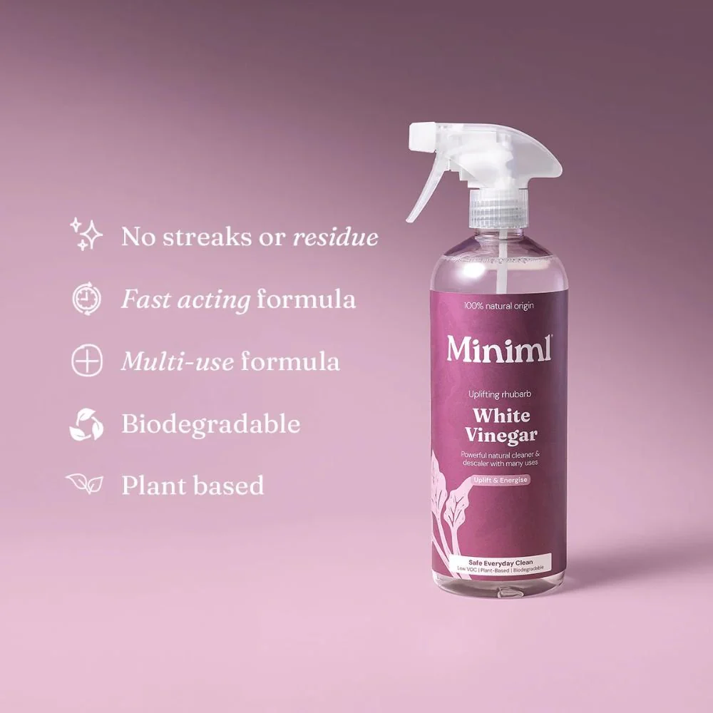 Uplifting Rhubarb White Vinegar – 750ml Multi-Purpose Eco Cleaner - Image 3