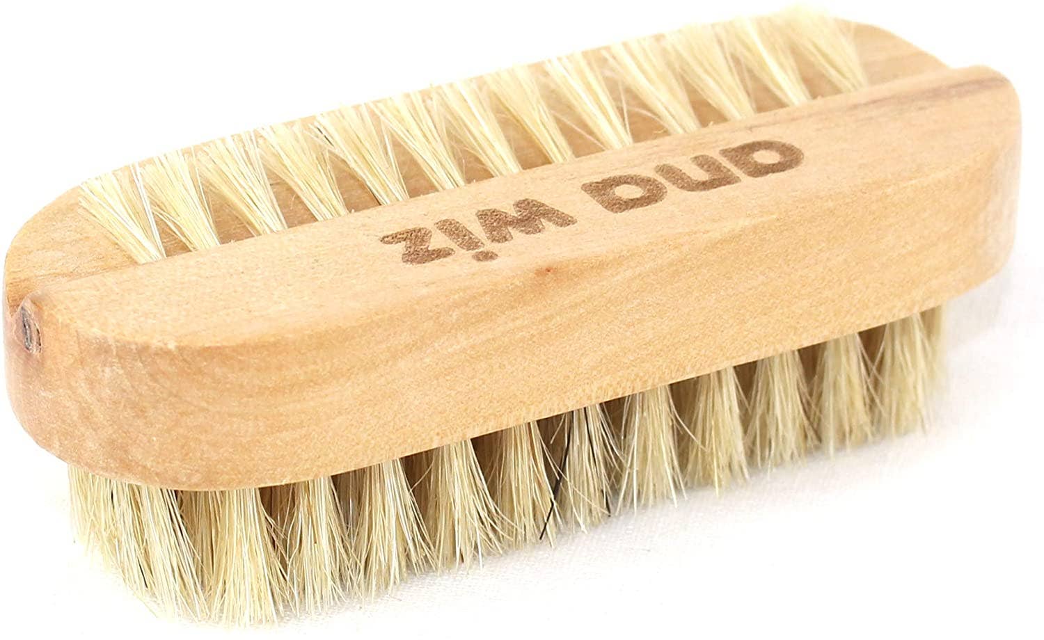Wooden Nail Brush with Natural Bristles – Double-Sided Lotus Wood Design - Image 4