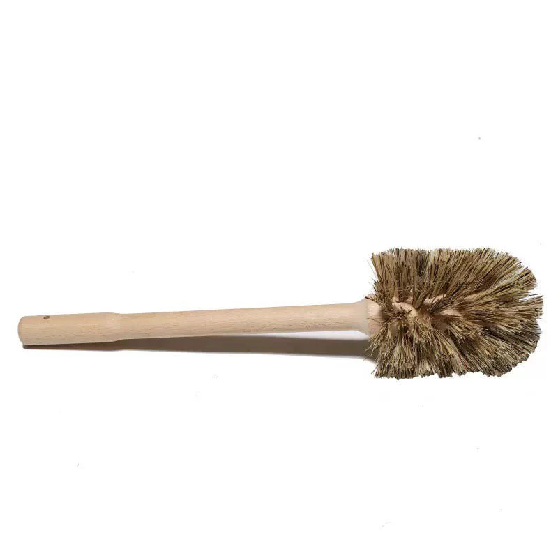Wooden Toilet Brush with Beech Handle and Coconut Fibre Bristles - Image 2