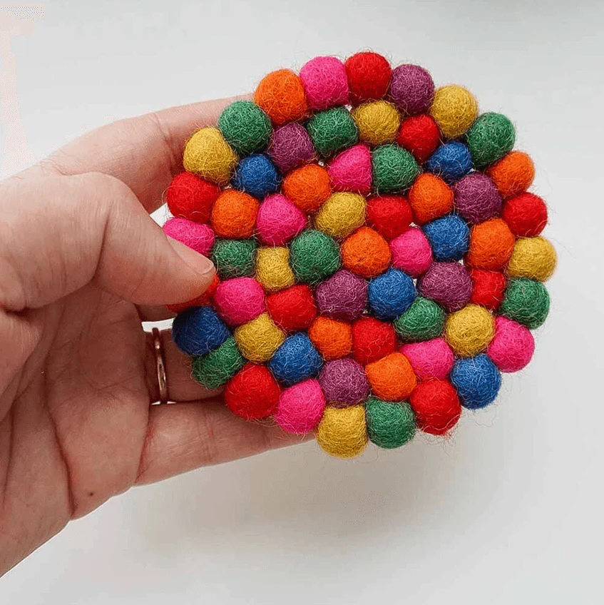 Wool Felt Hand Made Coaster - Image 3