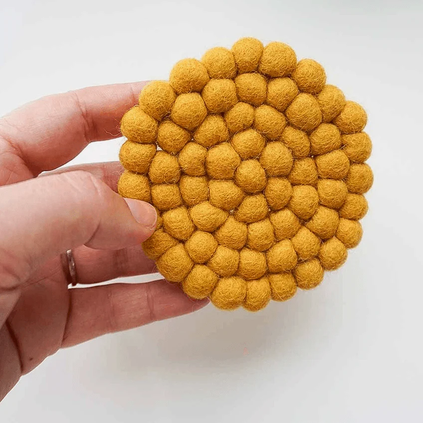 Wool Felt Hand Made Coaster - Image 4