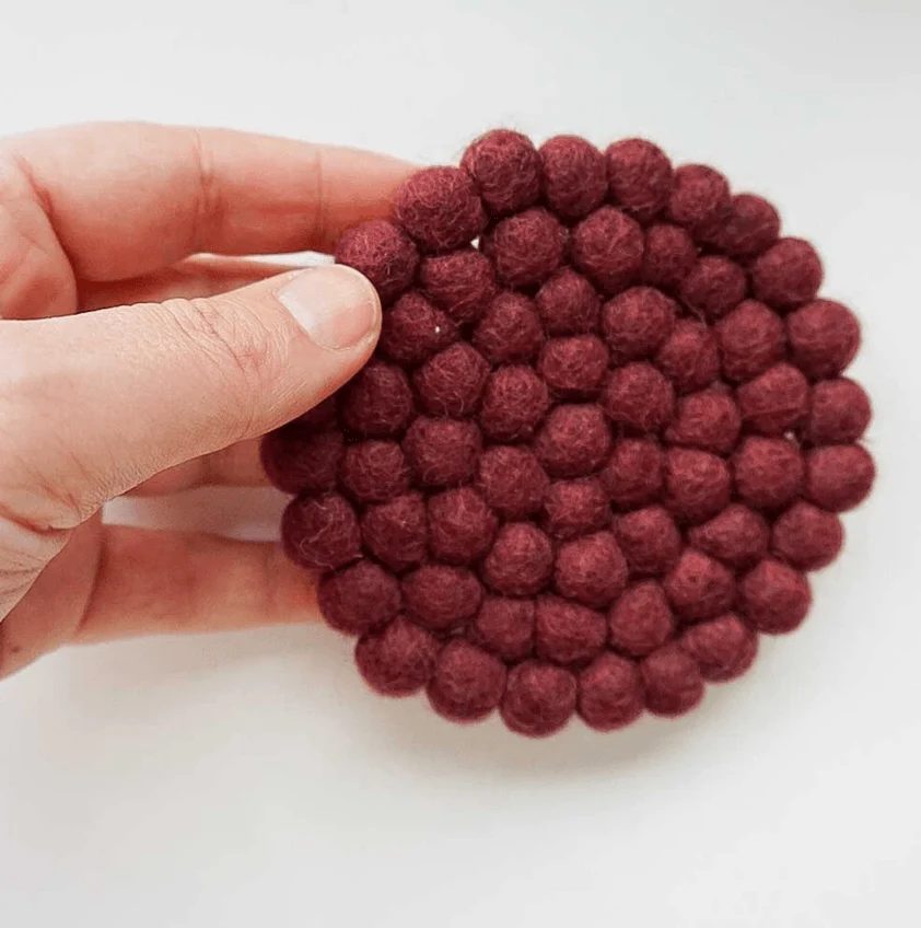 Wool Felt Hand Made Coaster - Image 8