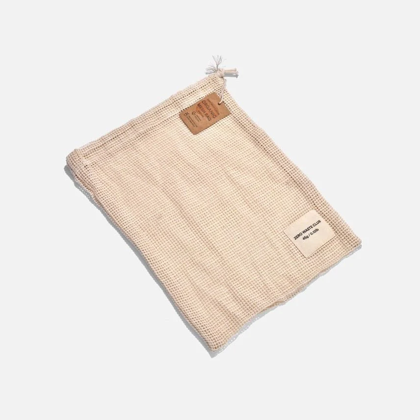 Zero Waste Club Organic Cotton Mesh Produce Bags – 3 Sizes Available - Image 3