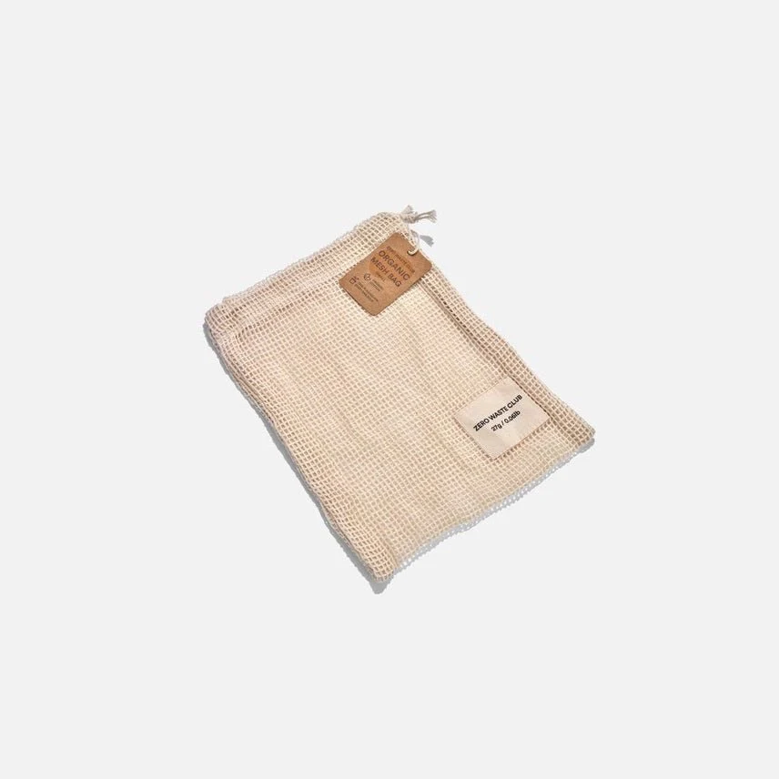 Zero Waste Club Organic Cotton Mesh Produce Bags – 3 Sizes Available - Image 4
